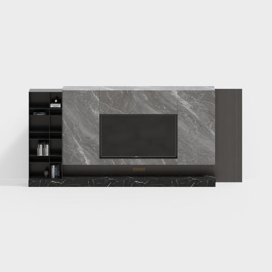 Modern Minimalist TV Cabinet 3D model