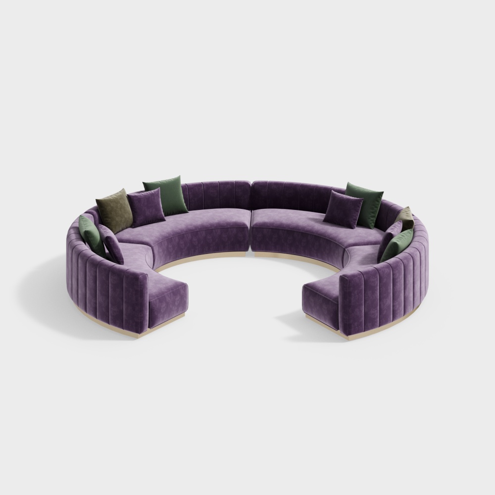 Divano curvo moderno