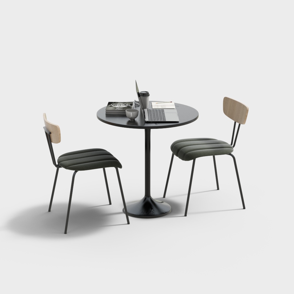 Modern casual table and chair combination