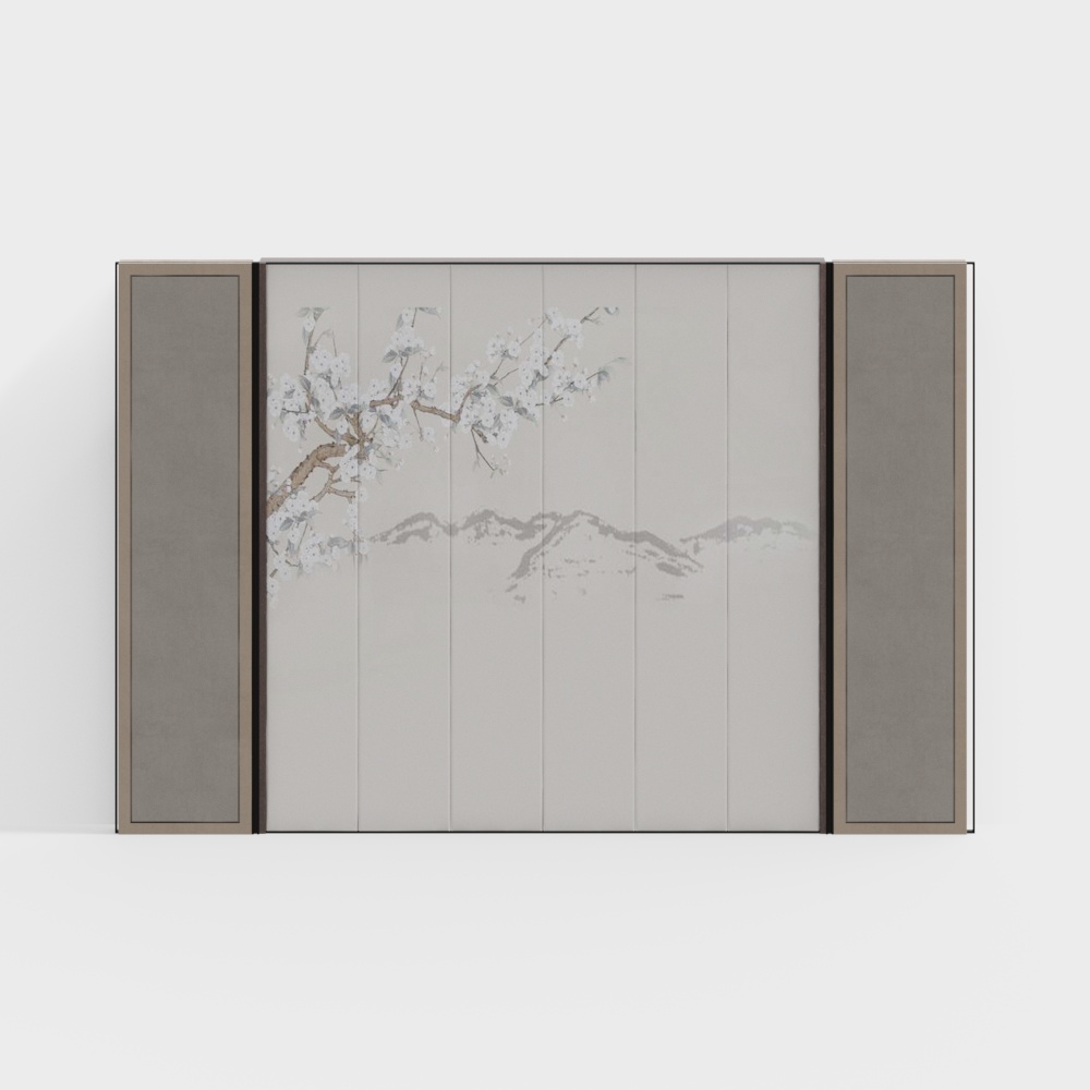 Snow Scene Screen 3D model