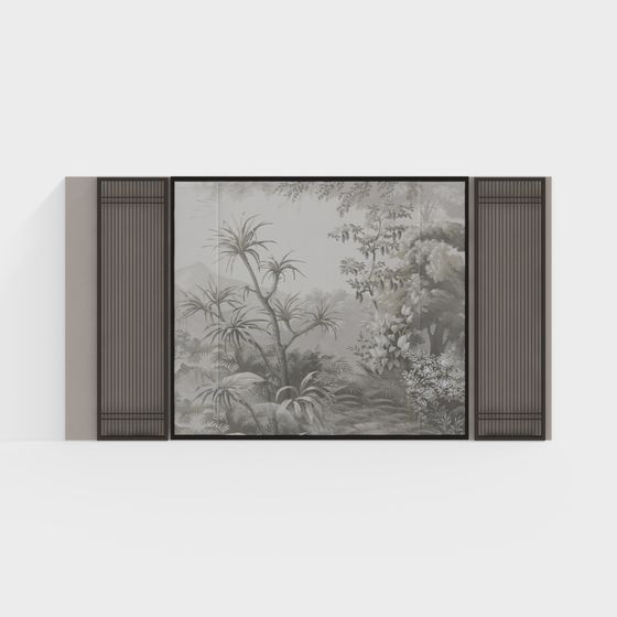 Tropical Rainforest Screen 3D model