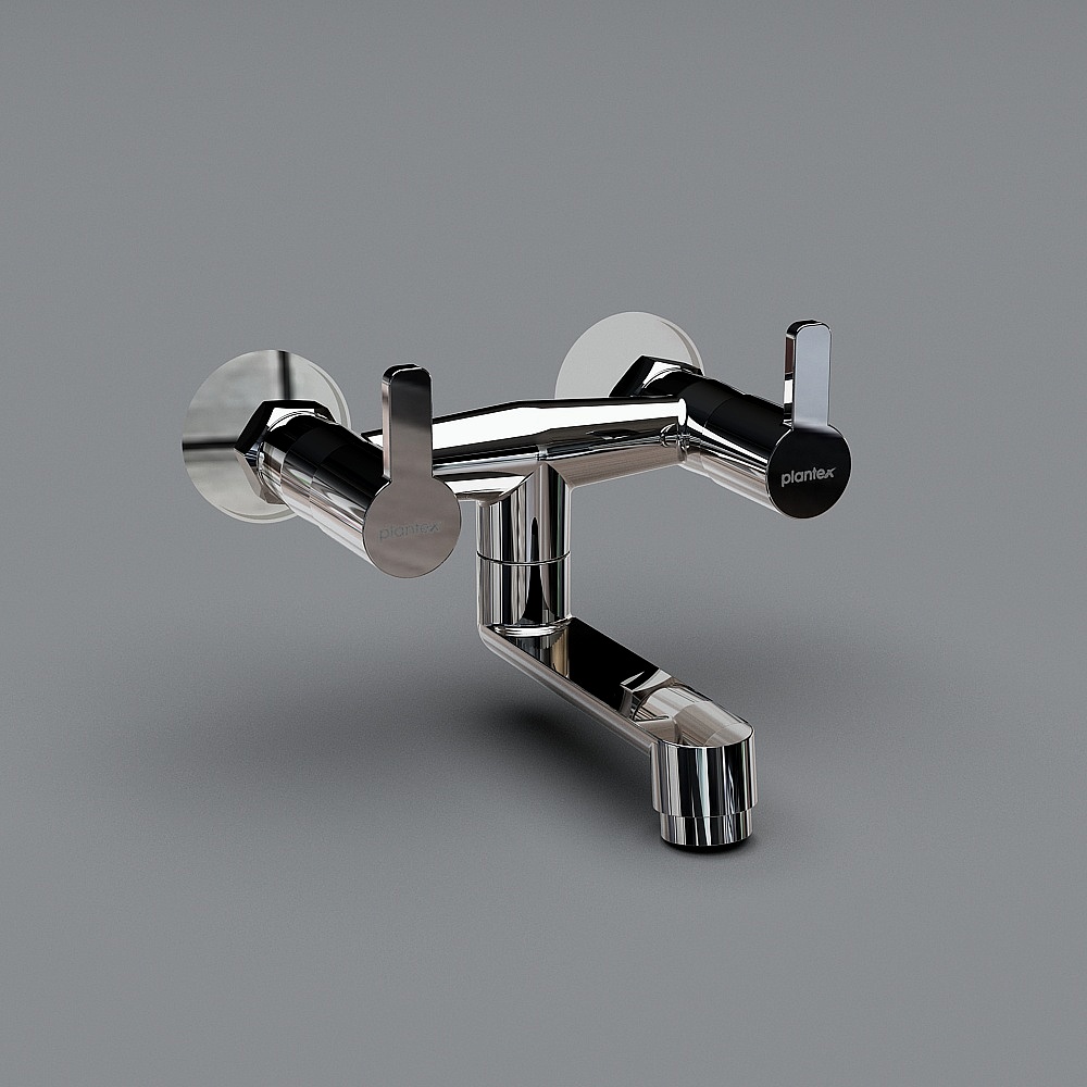 Sleek Low-Poly Faucet 3D model