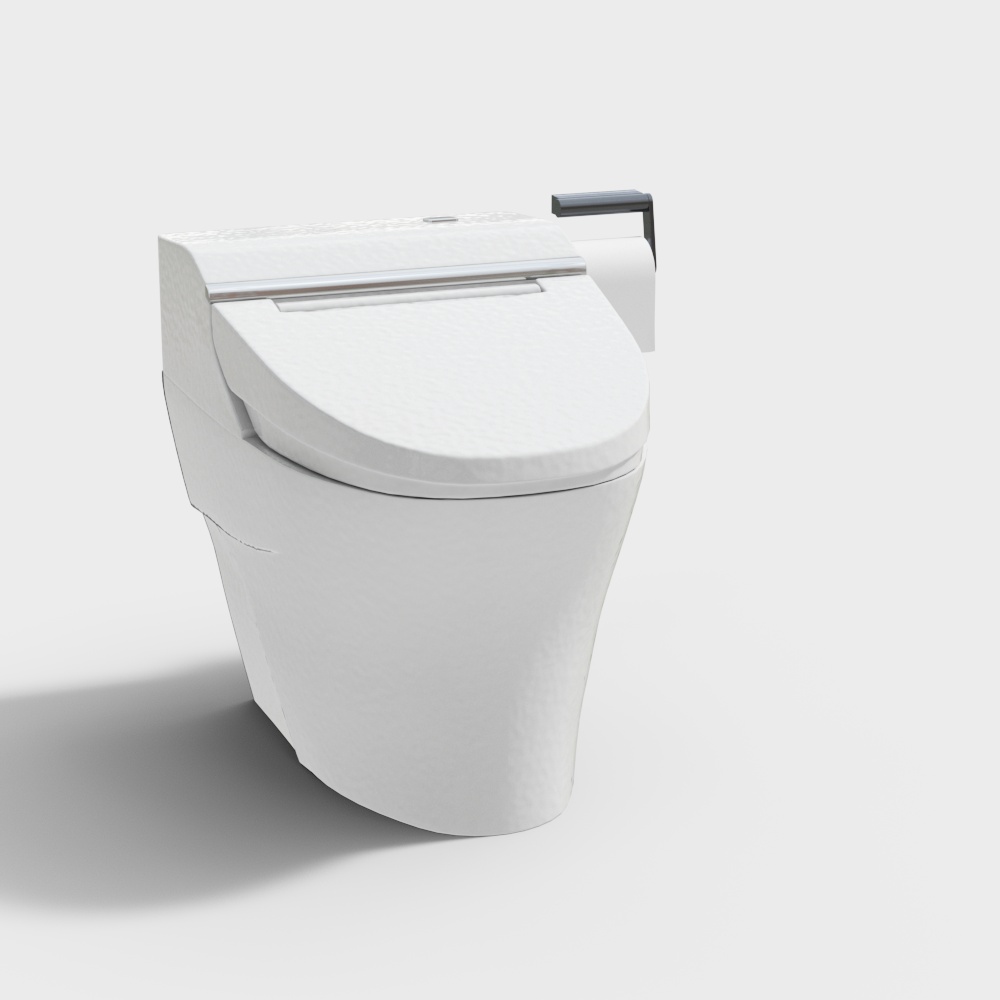 Modern Minimalist Smart Toilet 3D model