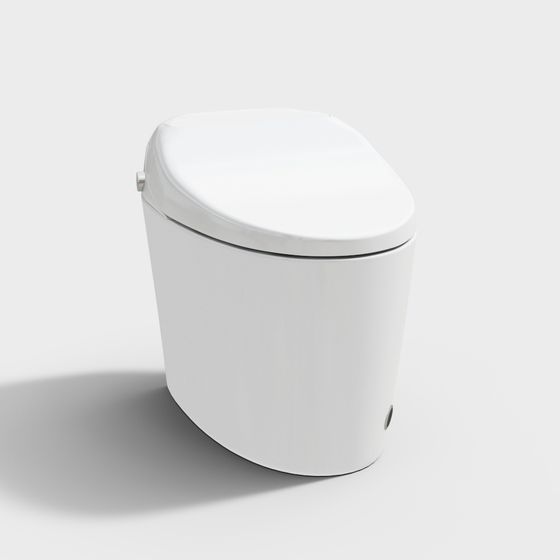 Smart Minimalist Toilet 3D model
