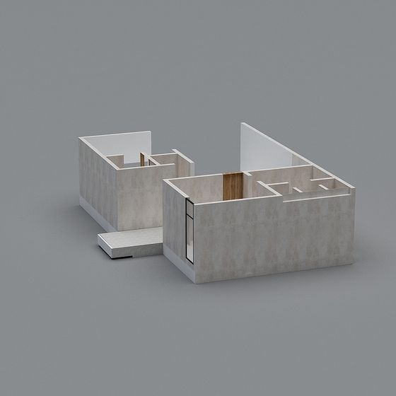 Urban Escape Low-Poly Architectural 3D model