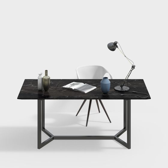 Urban Work Desk 3D Model