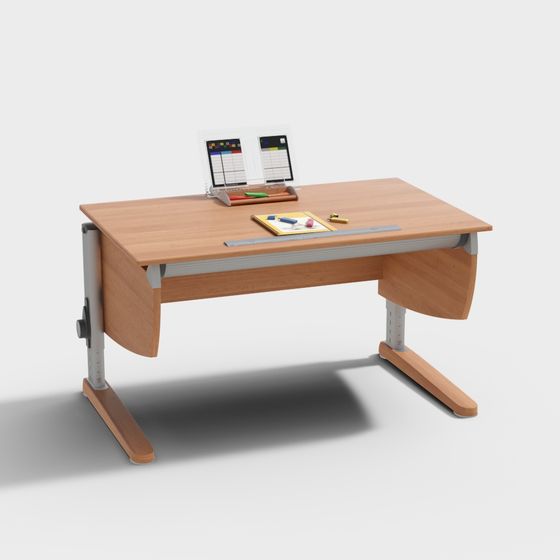 Flexible Work Desk 3D model for Modern Spaces