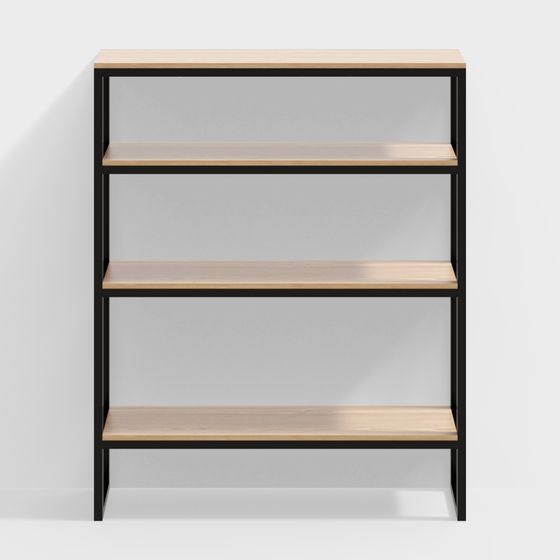 Modern Minimalist Bookshelf 3D model