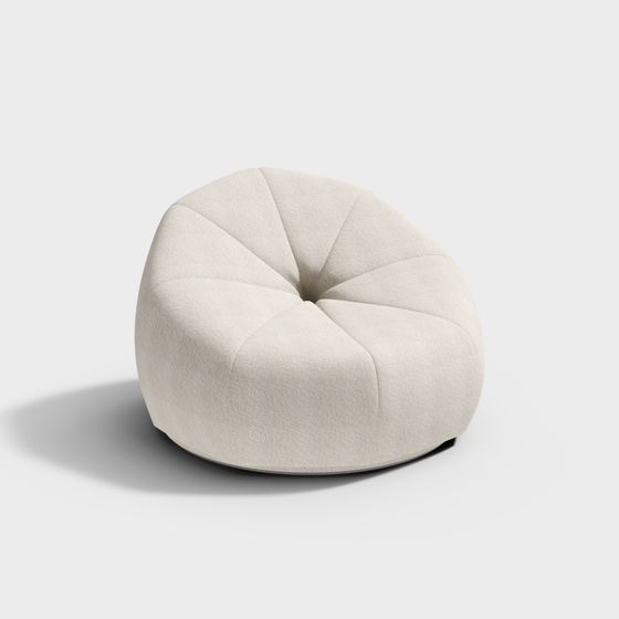 Roundy Chair 3D model - Modern Minimalist Aesthetic