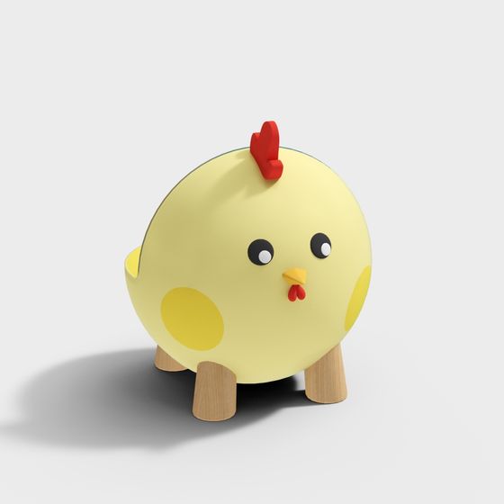 Chickie Cute Low-Poly 3D model