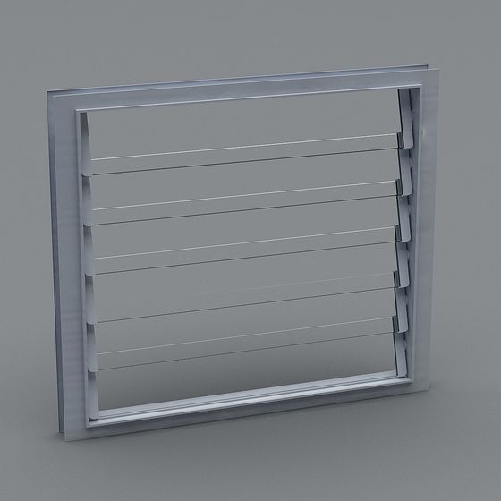 Industrial Louver 3D model with Low Poly Design