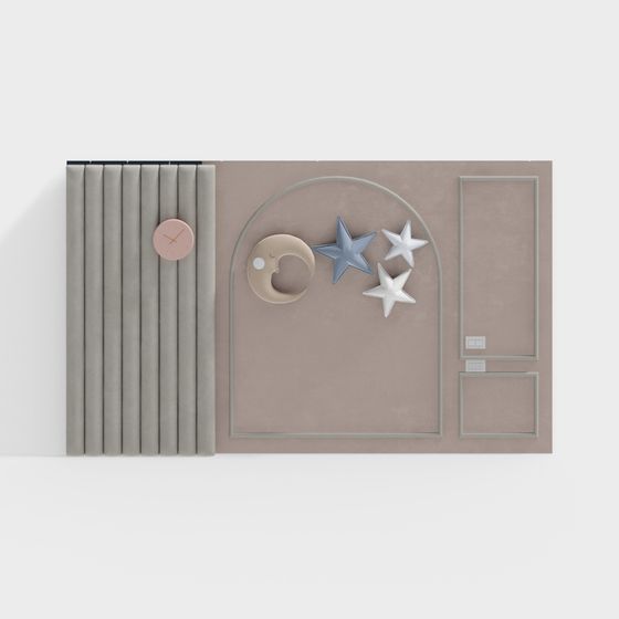 Dreamy Low-Polygon Bedroom Corner 3D model