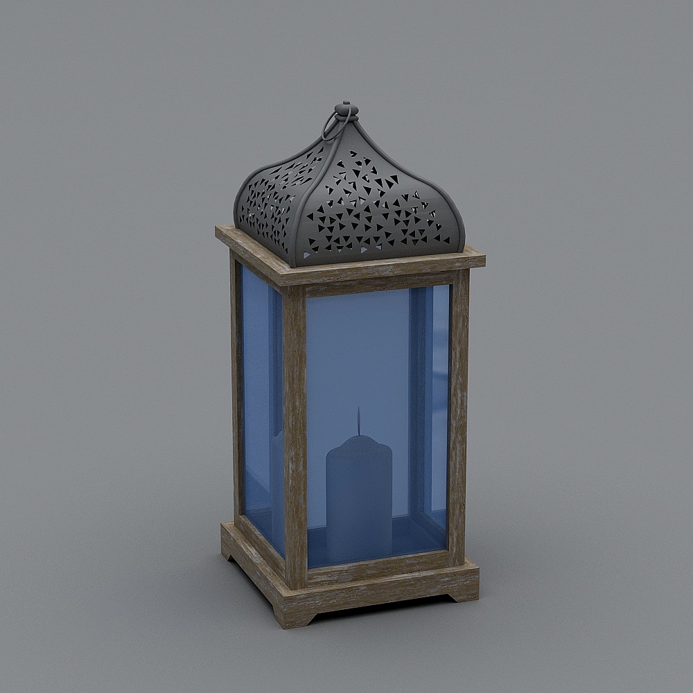 Vintage Candle Holder 3D model