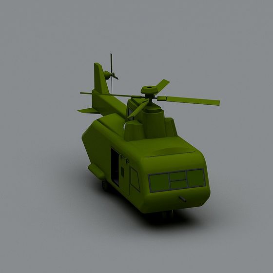 Military Helicopter 3D model