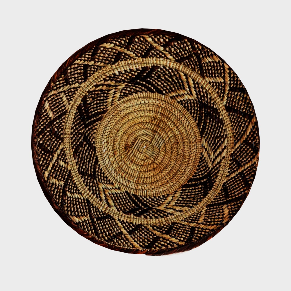 Woven Basket 3D Model – Low-Poly Textured Basket