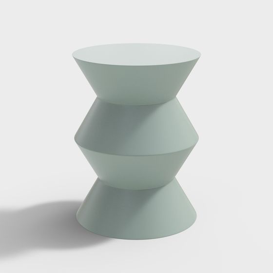 Layered Illusion Side Table 3D model