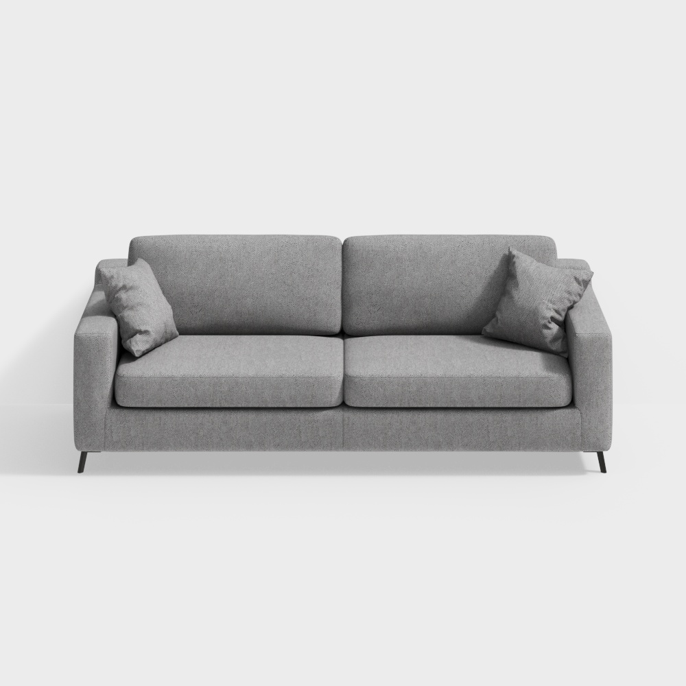 Elegant Minimalist 3D Sofa Model for Modern Interiors
