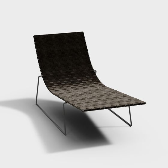 Stylish Woven Lounge Chair 3D model