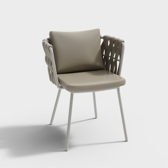 Woven Chair 3D model for Modern Aesthetics