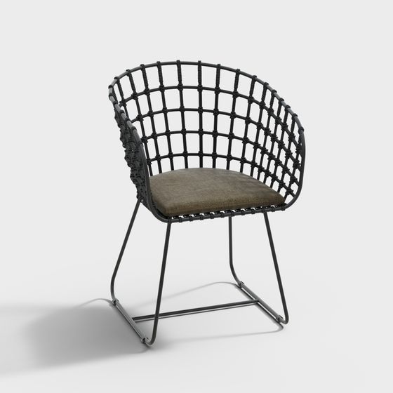 Mesh Woven Chair 3D model for Modern Spaces