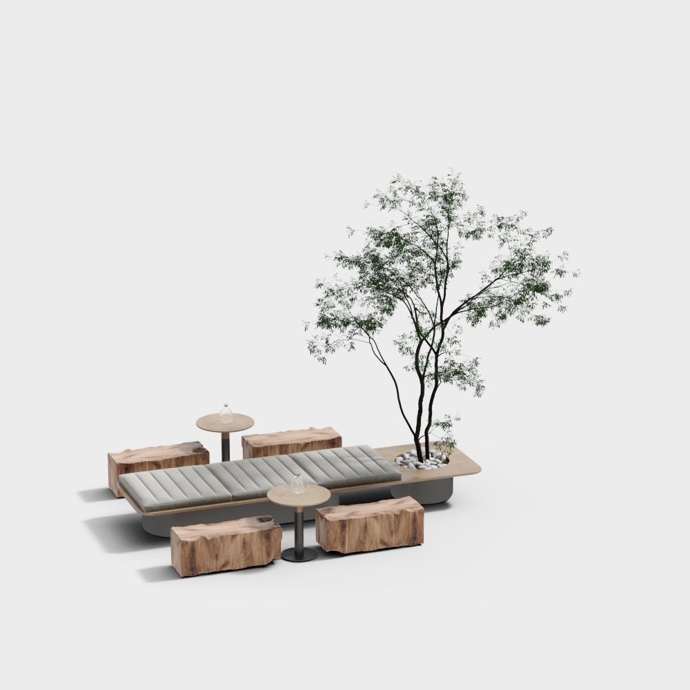 Combinazione moderna di tavolo e sedia da esterno