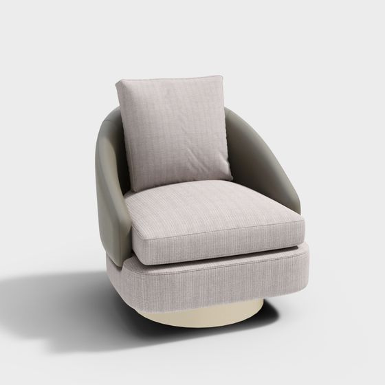 Elegant Low-Poly Sofa Chair 3D model