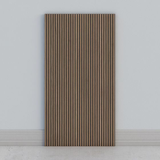 Striped Wood Panel 3D Model for Contemporary Projects