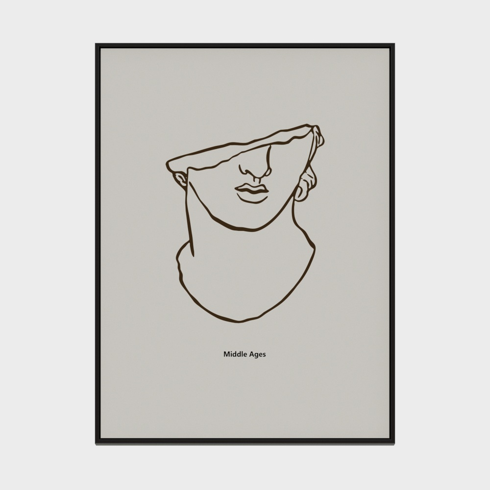 Dragon Craftsman Jewelry - 노르딕 모던 미니멀리스트 컬렉션 - 직사각형 장식 그림 - 222