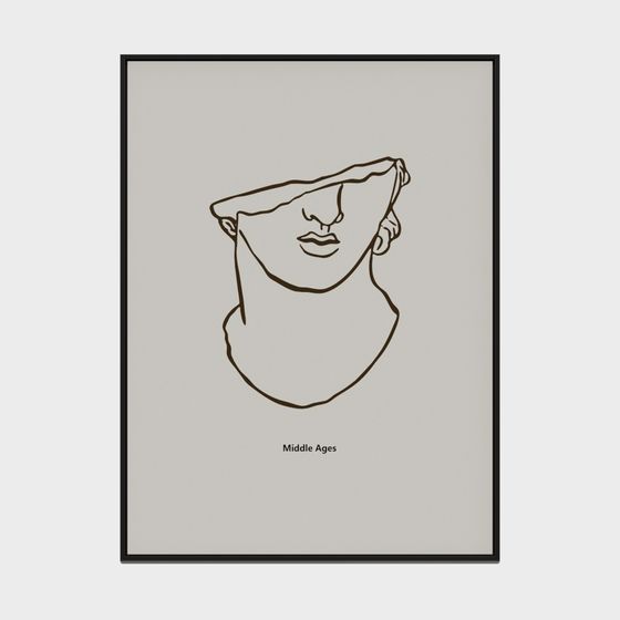 Dragon Craftsman Jewelry - 노르딕 모던 미니멀리스트 컬렉션 - 직사각형 장식 그림 - 222