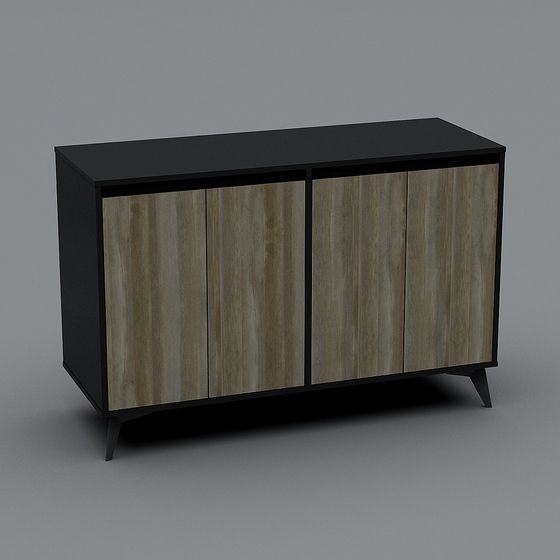 Urban Corner Side Cabinet 3D model