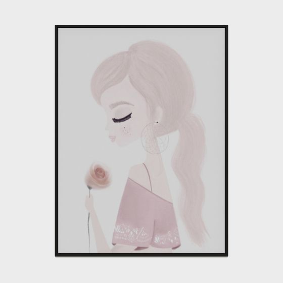 Elegant Low-Poly 3D Model of a Gentle Figure