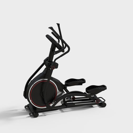 Low-Polygon Elliptical Trainer 3D Model