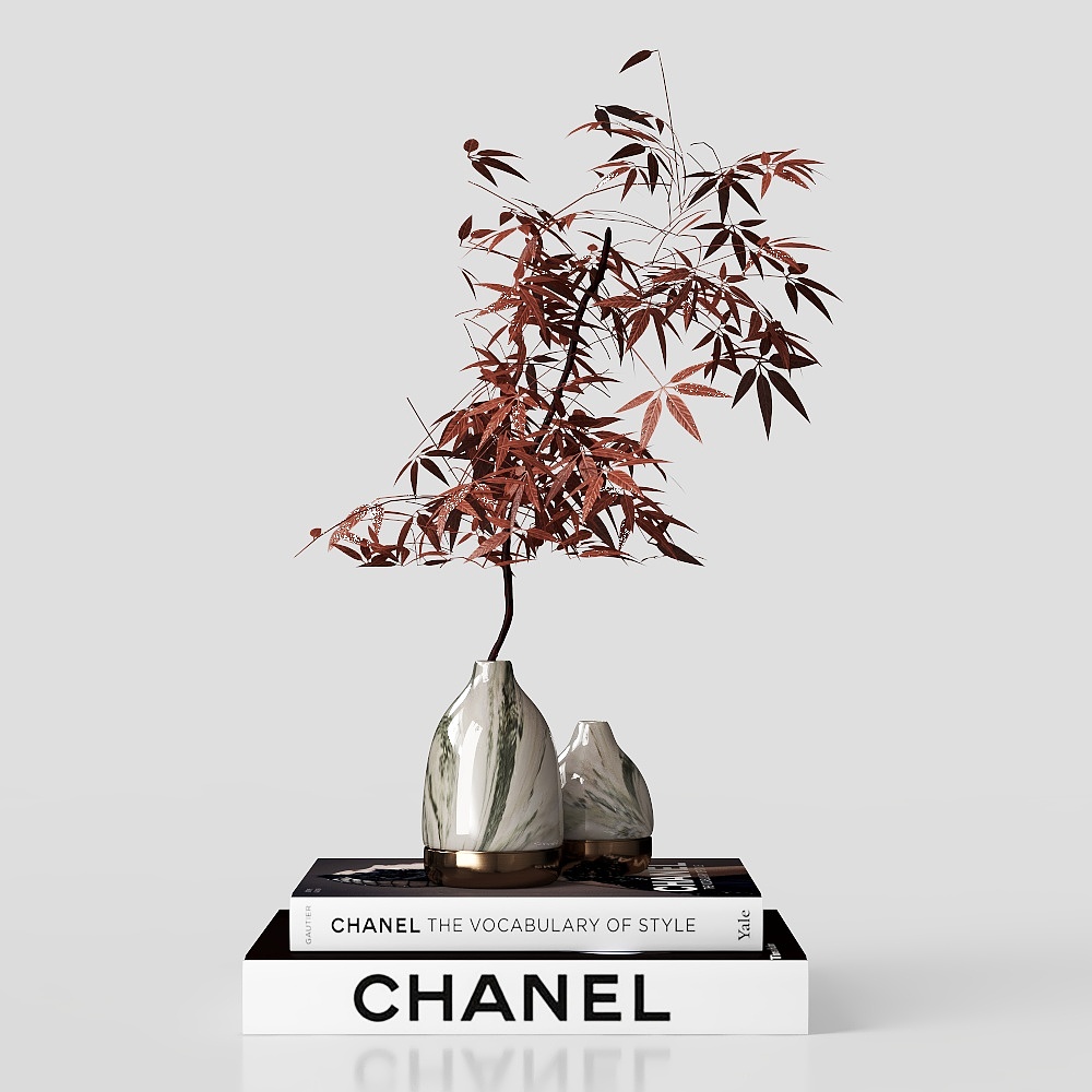Stylish Low-Poly and High-Detail Floral 3D model