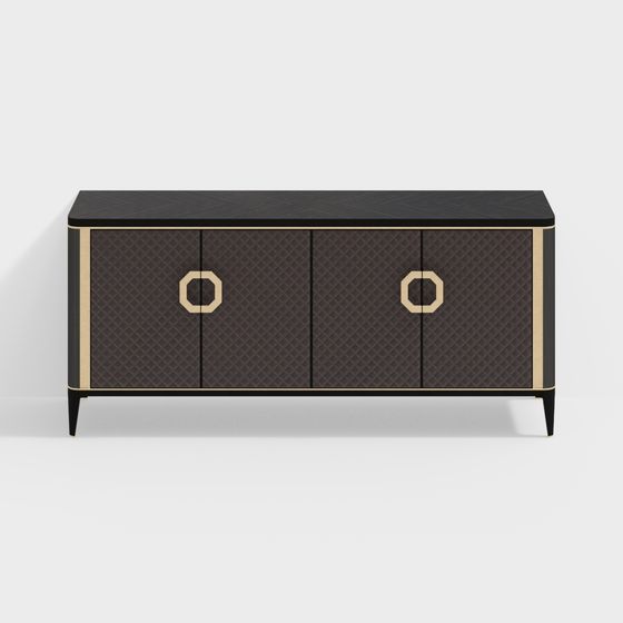Art Deco Sideboard 3D model for Stylish Interiors