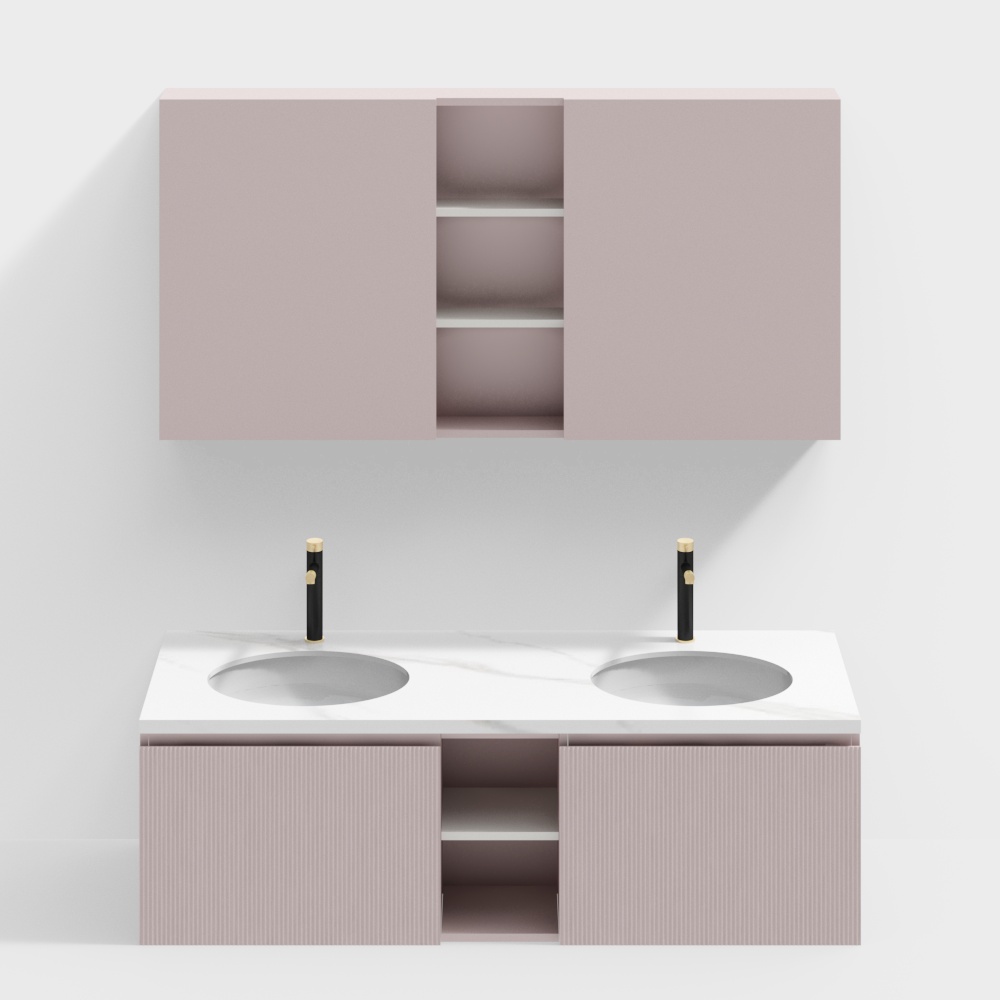 7.5 Customized bathroom cabinet renderings 2