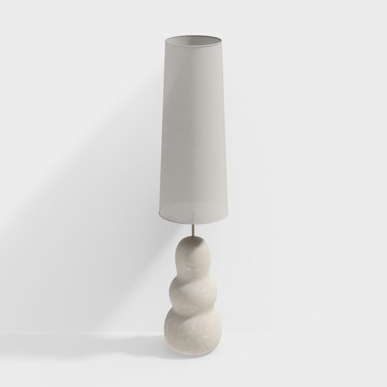 Elegant Spiral Lamp 3D model