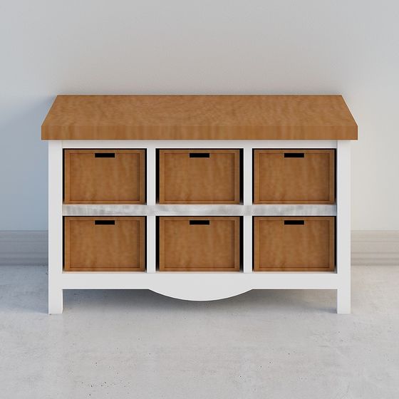 Minimalist Storage Cabinet 3D model