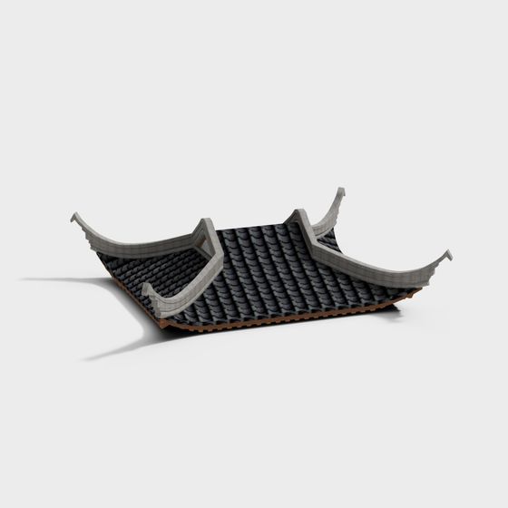 Ancient Charm Eave 3D model for Creative Projects