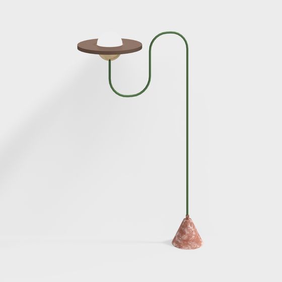 Elegant 3D Floor Lamp Model for Modern Interiors