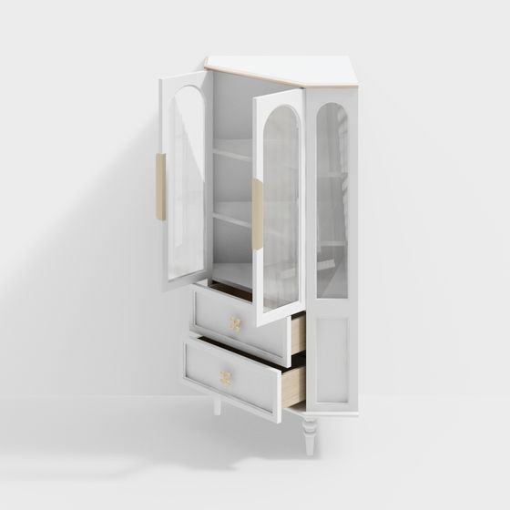 Elegant Storage Cabinet 3D model for Modern Design