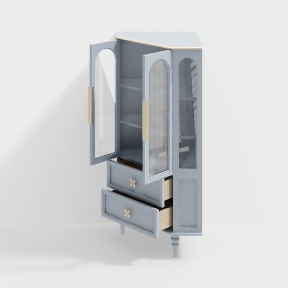 CB1440-AU-[藍色] 角落櫃（開放式）