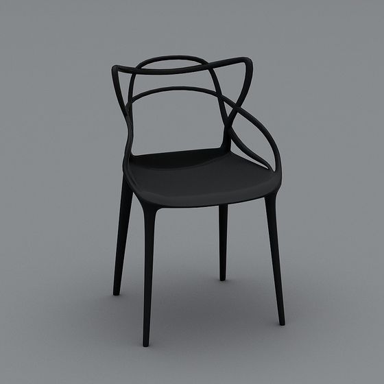 Sleek Polygonal Chair 3D model