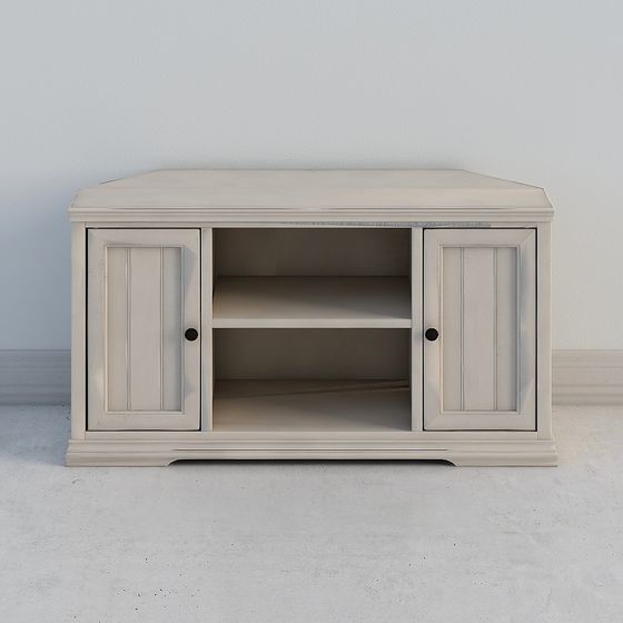 Elegant Low-Poly TV Cabinet 3D Model