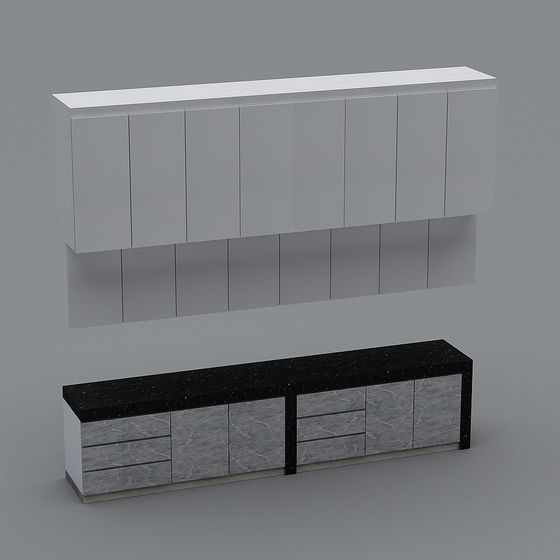 Urban Living Room Furniture Set 3D model