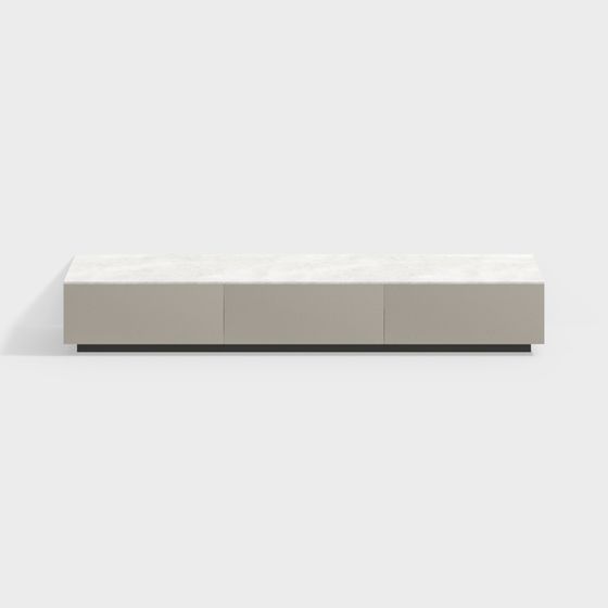 Concrete TV Cabinet 3D model