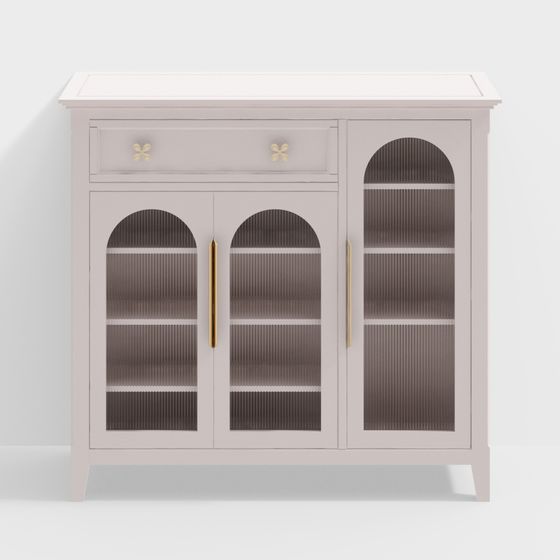 Vintage Display Cabinet 3D model