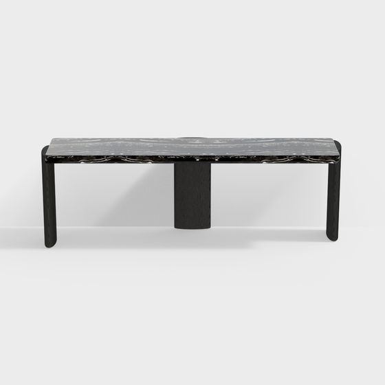 Urban Minimalist Dining Table 3D model