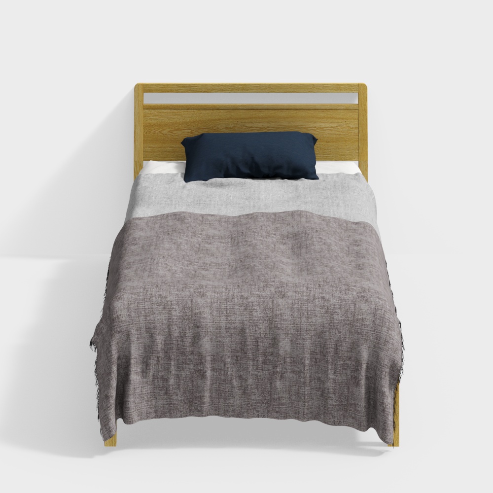 Japanese style single bed takanomokkou MARK-Sbed WHITEOAK