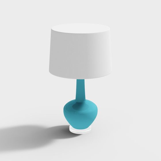 Stylish Low-Poly Table Lamp 3D model