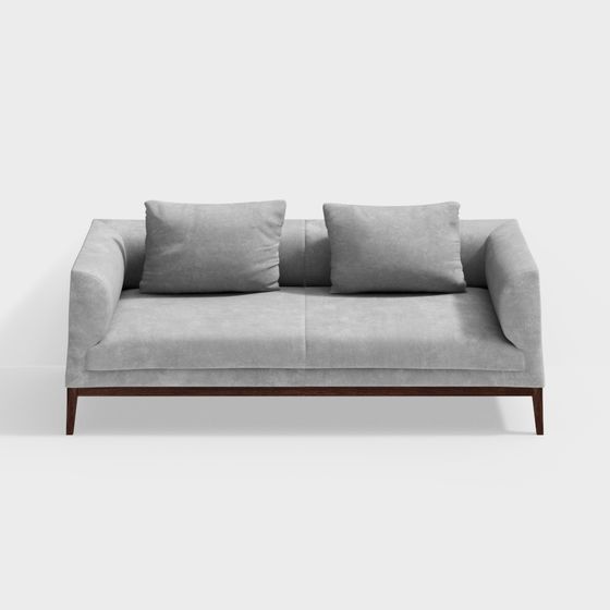 Modern Low-Polygon Sofa 3D model